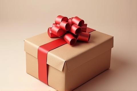 Examples of gift wrapping and shipping packaging