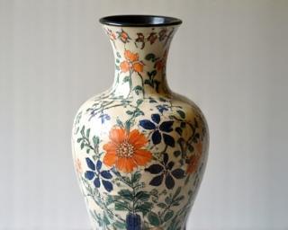 Hand-painted ceramic vase